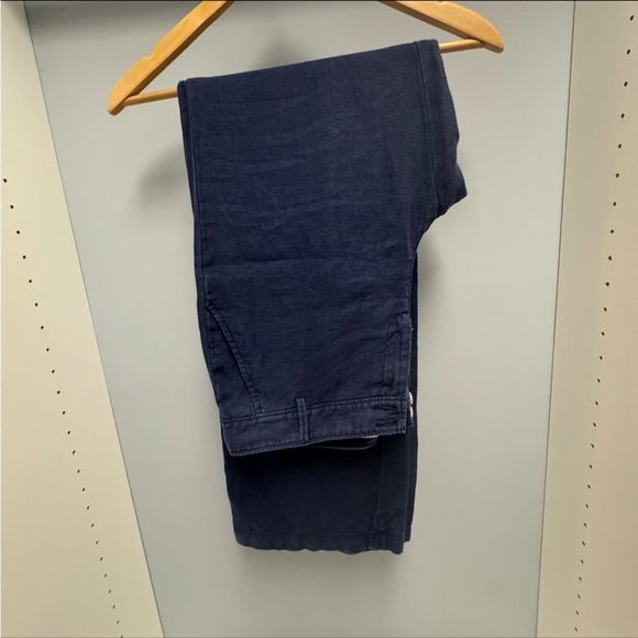 Lilly Pulitzer Navy Linen Pants, EUC, 10 - Picture 1 of 6